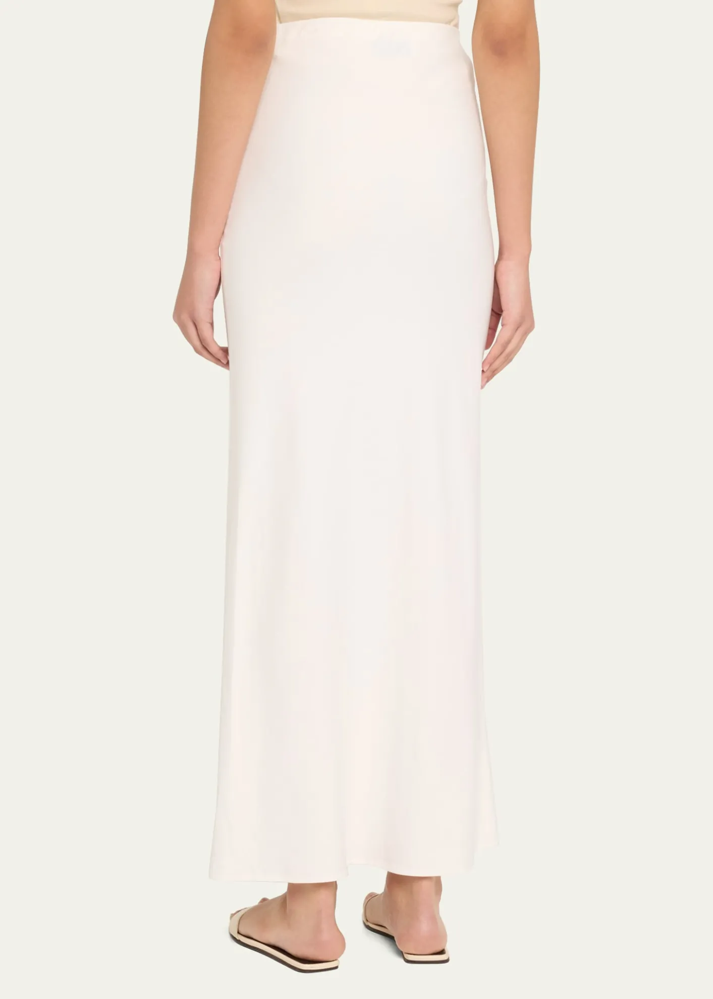 ANEMOSBias-Cut Stretch Twill Maxi Skirt