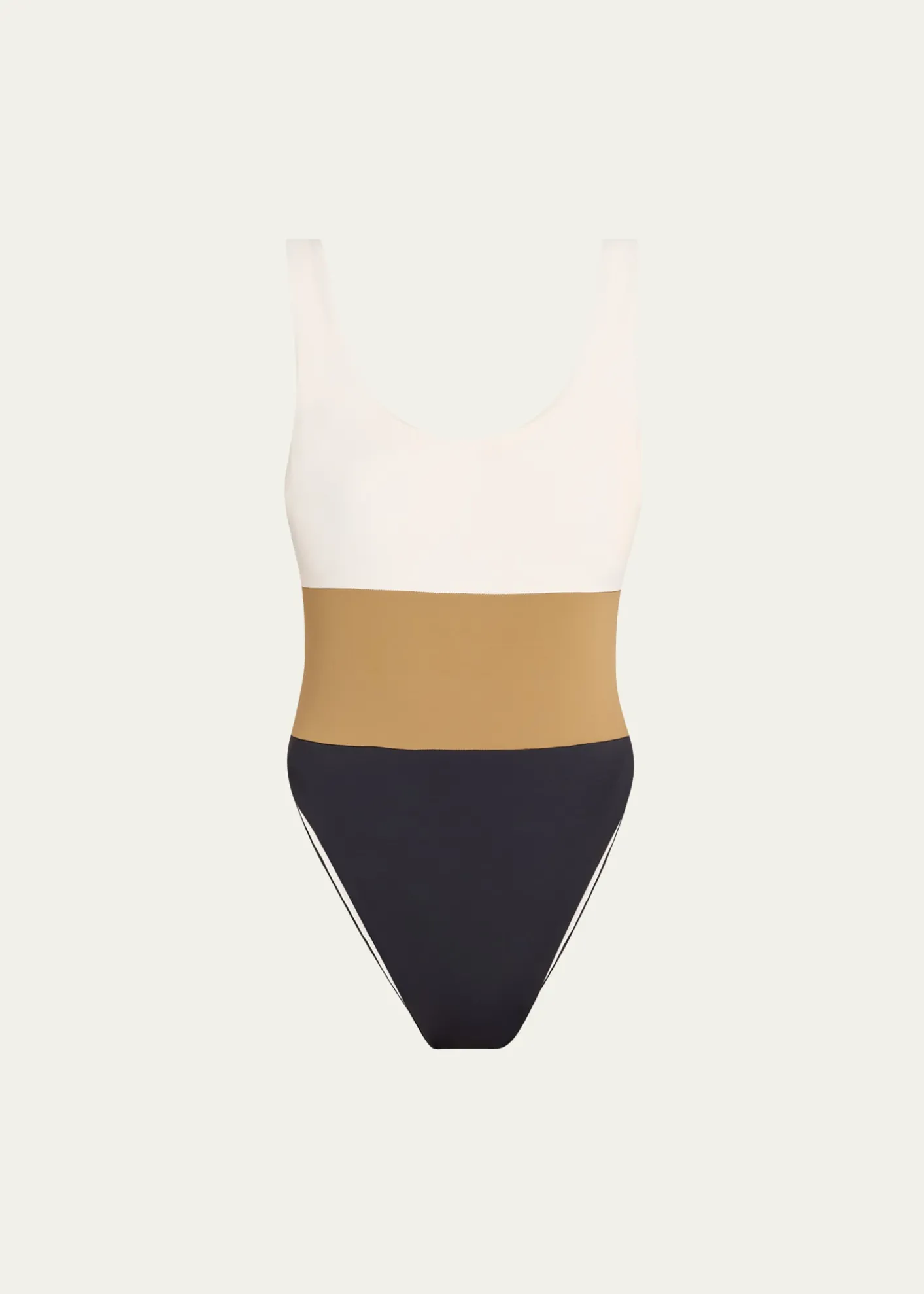 ANEMOSHume Tricolor One-Piece Swimsuit