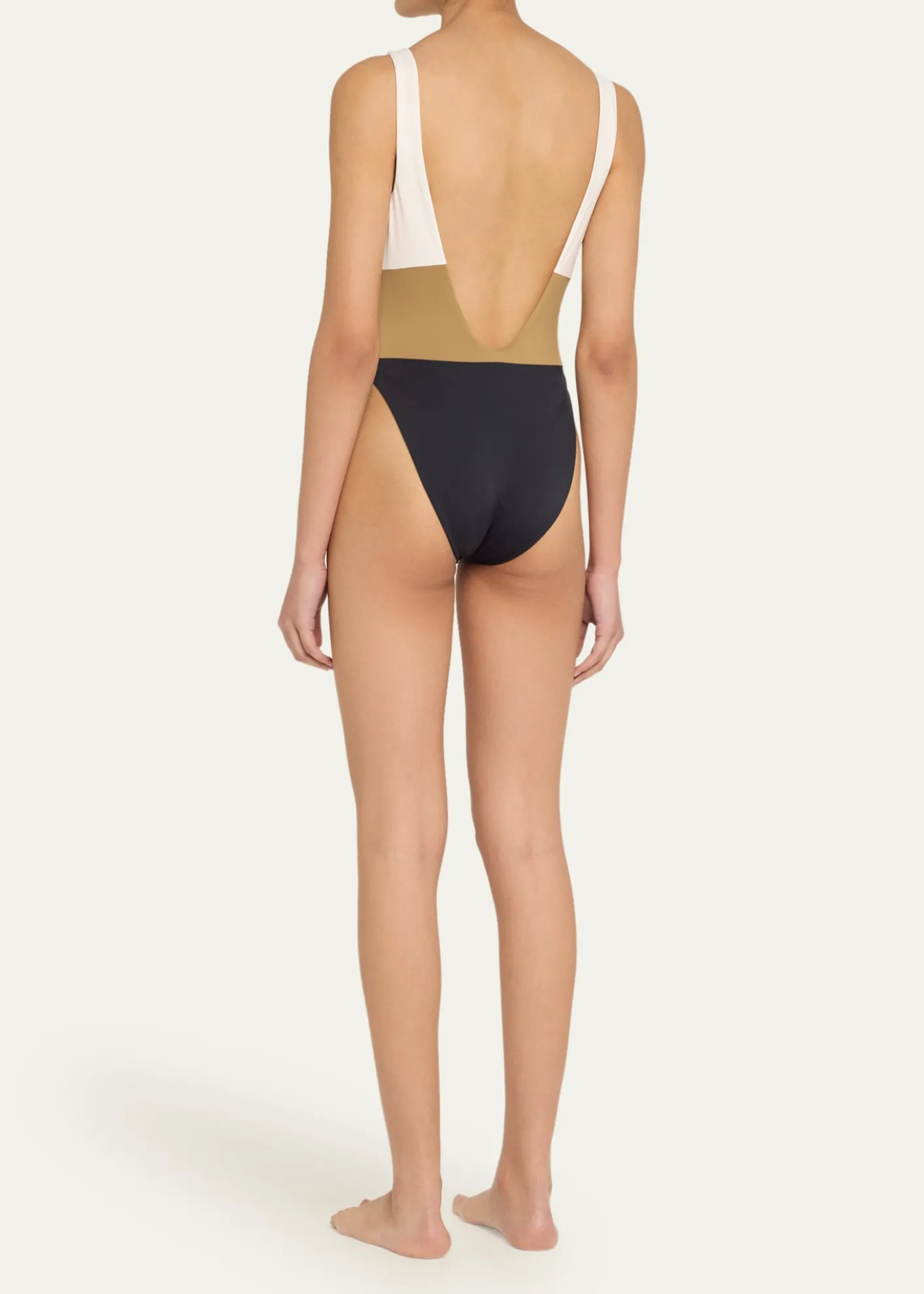 ANEMOSHume Tricolor One-Piece Swimsuit