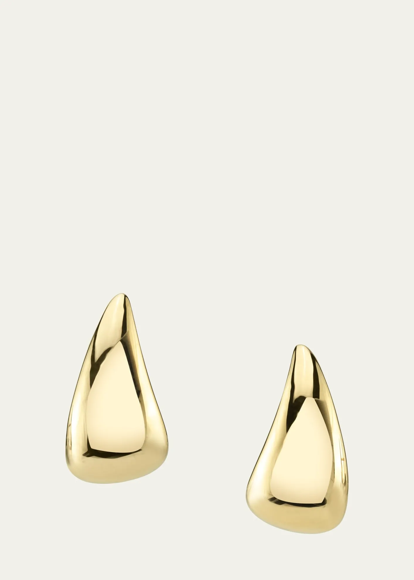 Anita Ko18K Yellow Gold Plain Claw Earrings