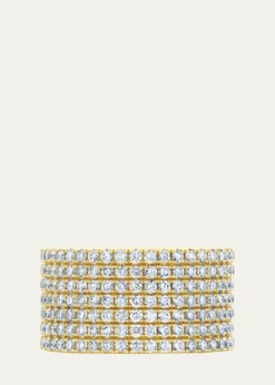 Anita Ko18K Yellow Gold Diamond Disco Band