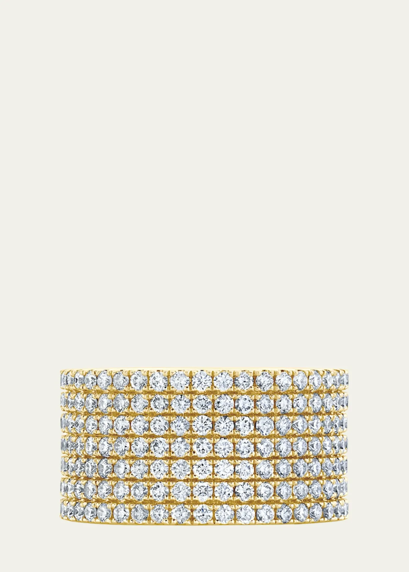 Anita Ko18K Yellow Gold Diamond Disco Band