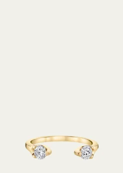 Anita Ko18K Yellow Gold Orbit Split Diamond Ring