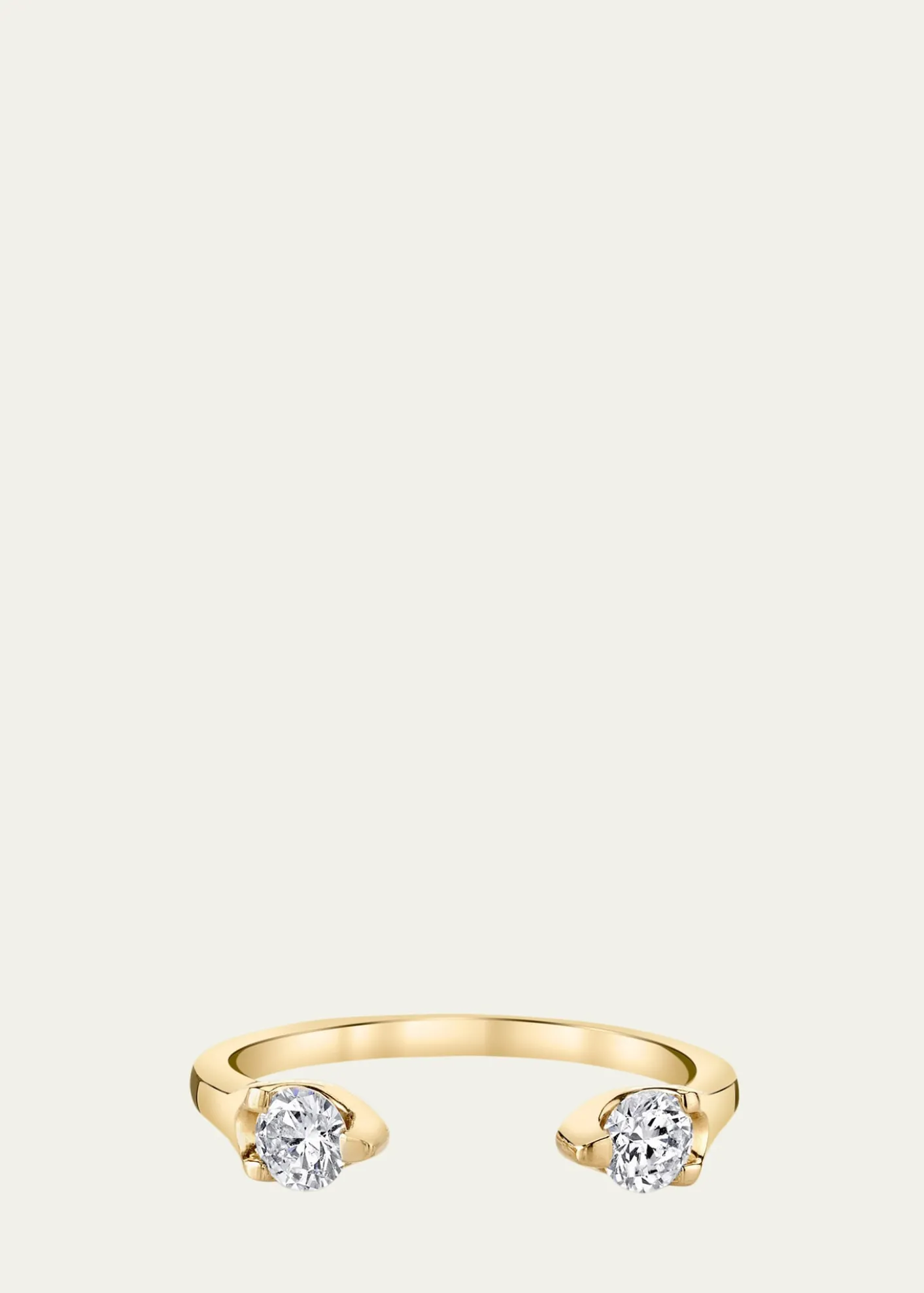 Anita Ko18K Yellow Gold Orbit Split Diamond Ring