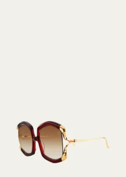 Anna-Karin KarlssonLa Vie En Rose Square Sunglasses