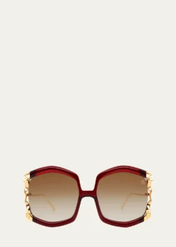 Anna-Karin KarlssonLa Vie En Rose Square Sunglasses