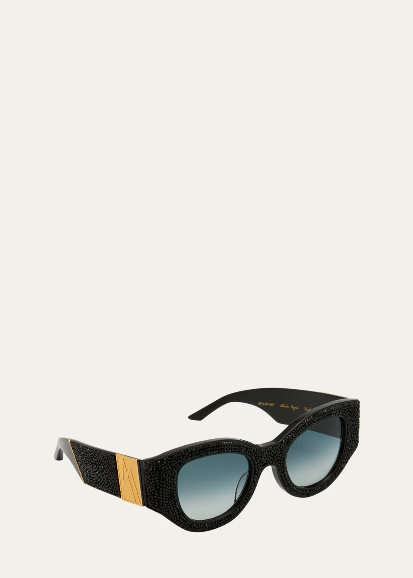 Anna-Karin KarlssonLucky Goes to Vegas Crystals & Acetate Cat-Eye Sunglasses