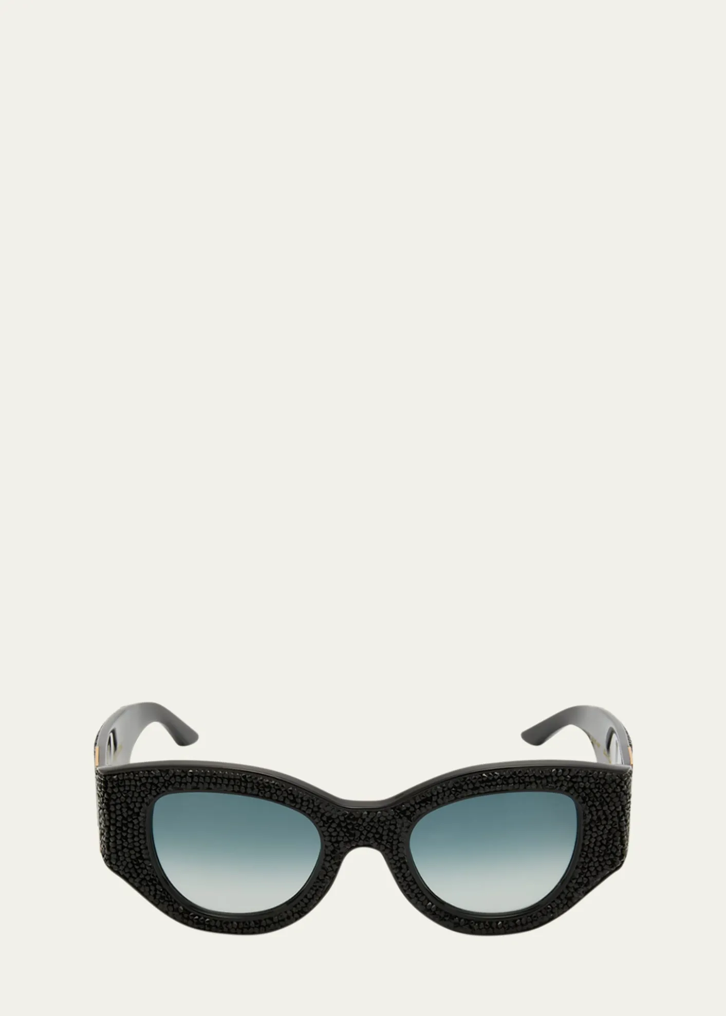 Anna-Karin KarlssonLucky Goes to Vegas Crystals & Acetate Cat-Eye Sunglasses