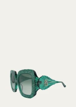 Anna-Karin KarlssonShade of Shelly Crystal Square Sunglasses