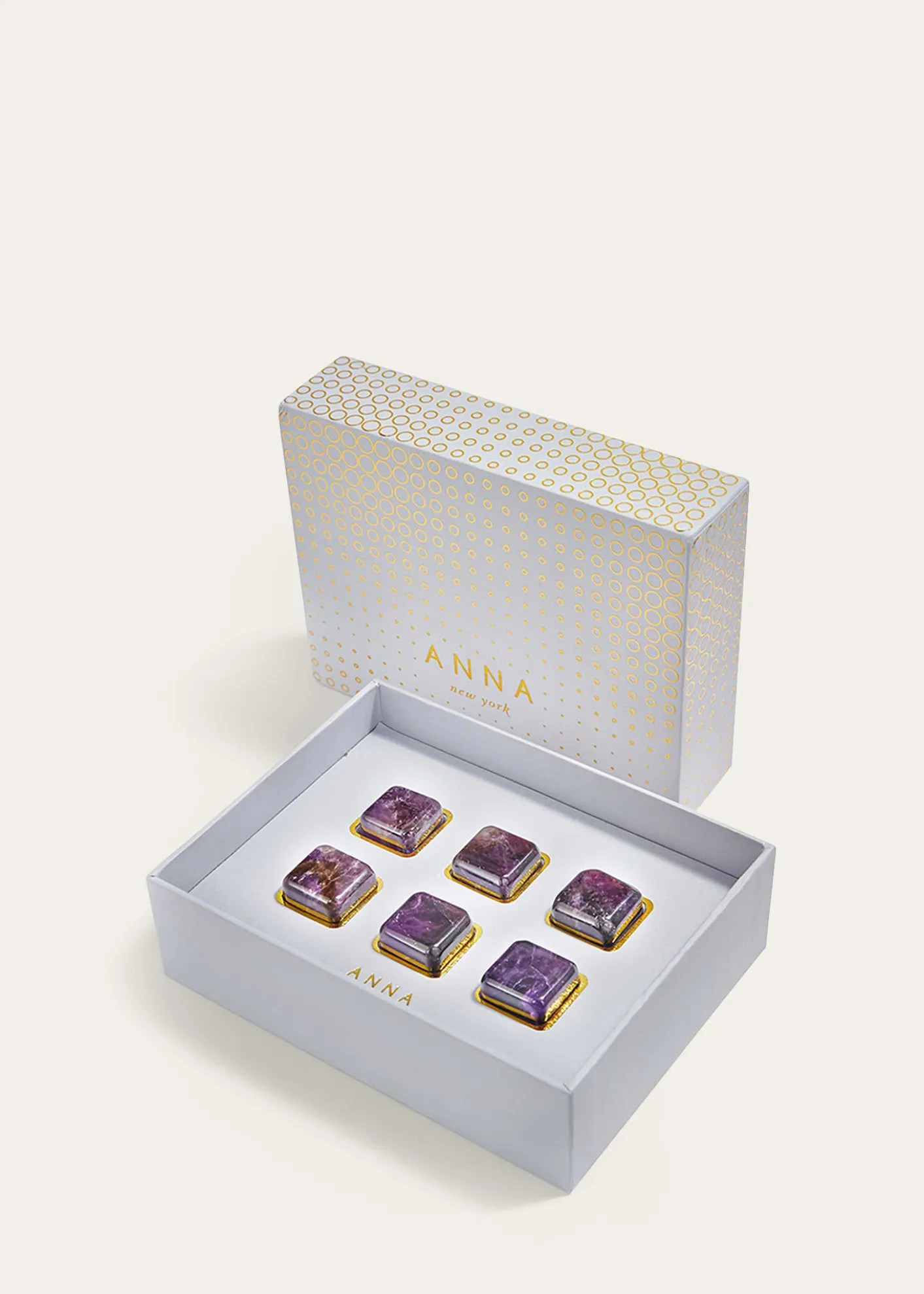 ANNA New YorkAmethyst Cubes, Set of 6