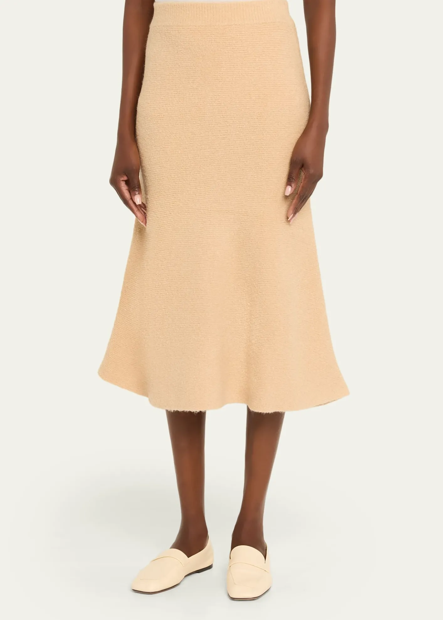 Anna QuanCampbell Bouclé Knit Midi Skirt