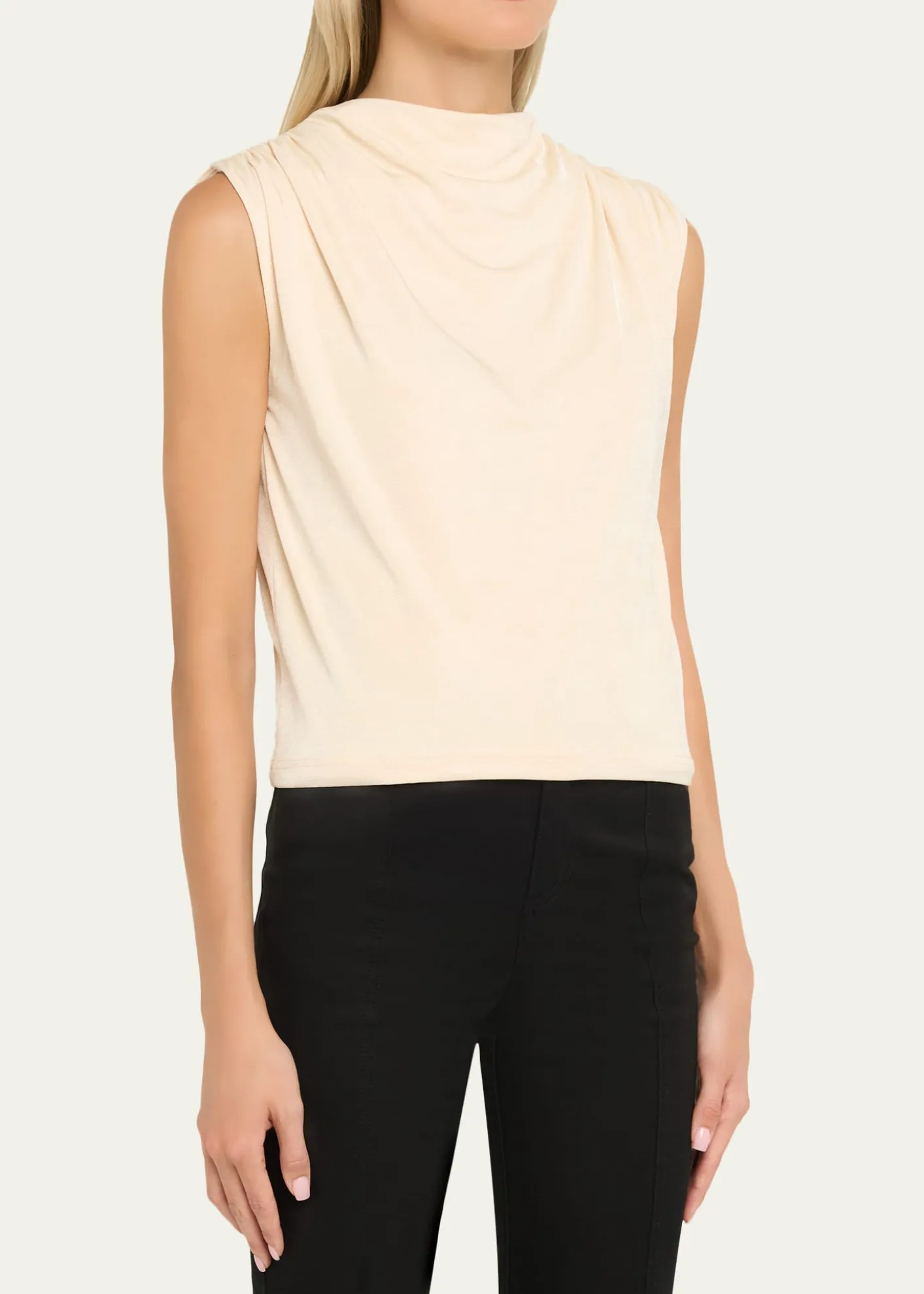 Anna QuanEmi Draped Jersey Top