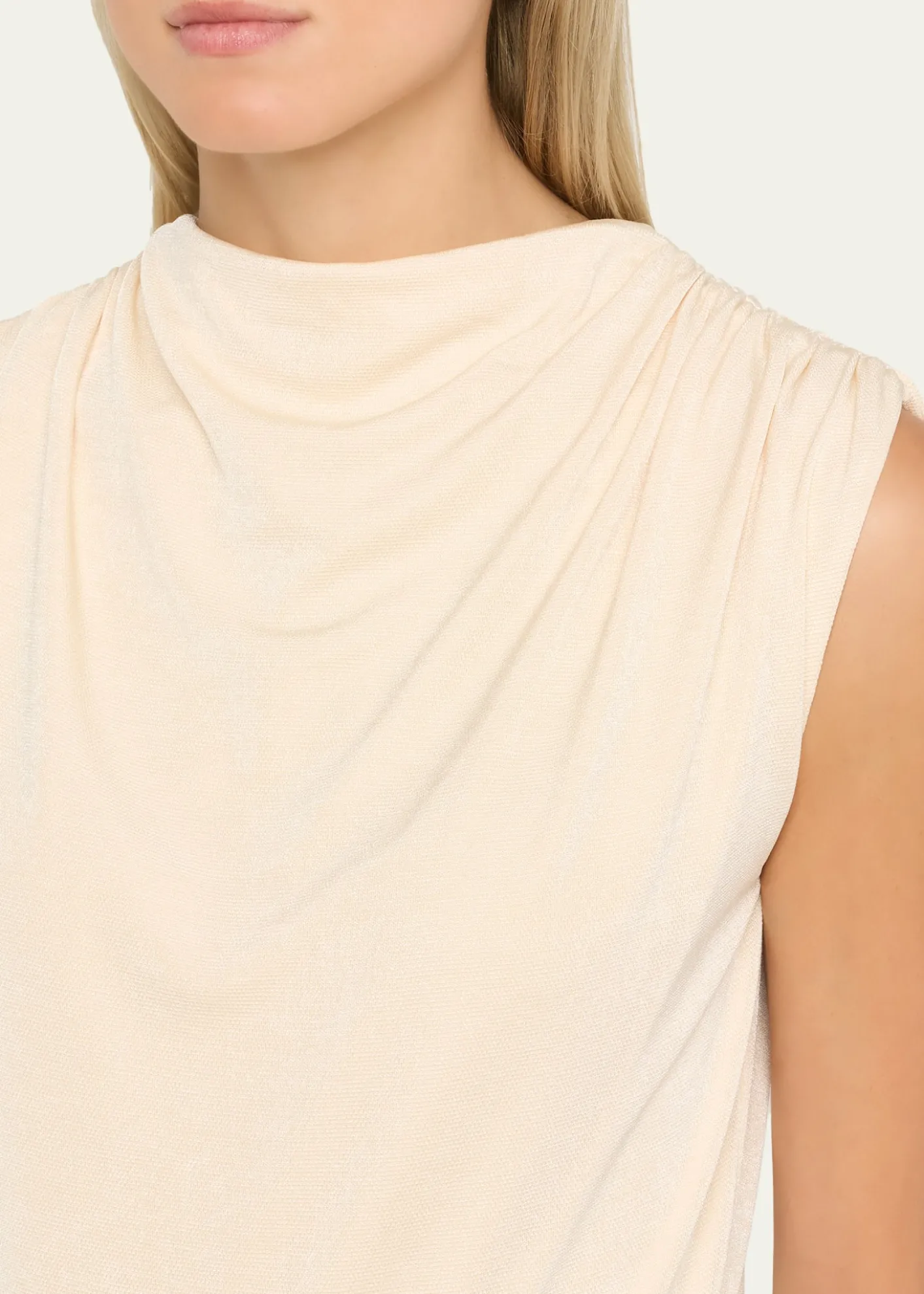 Anna QuanEmi Draped Jersey Top