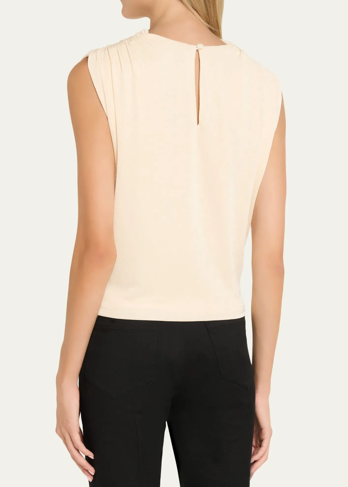 Anna QuanEmi Draped Jersey Top