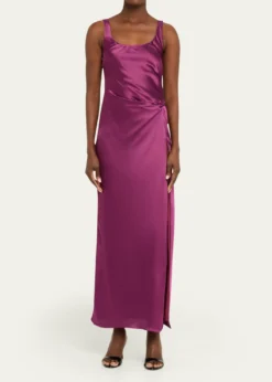 Anna QuanEtta Satin Column Dress