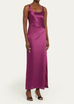 Anna QuanEtta Satin Column Dress
