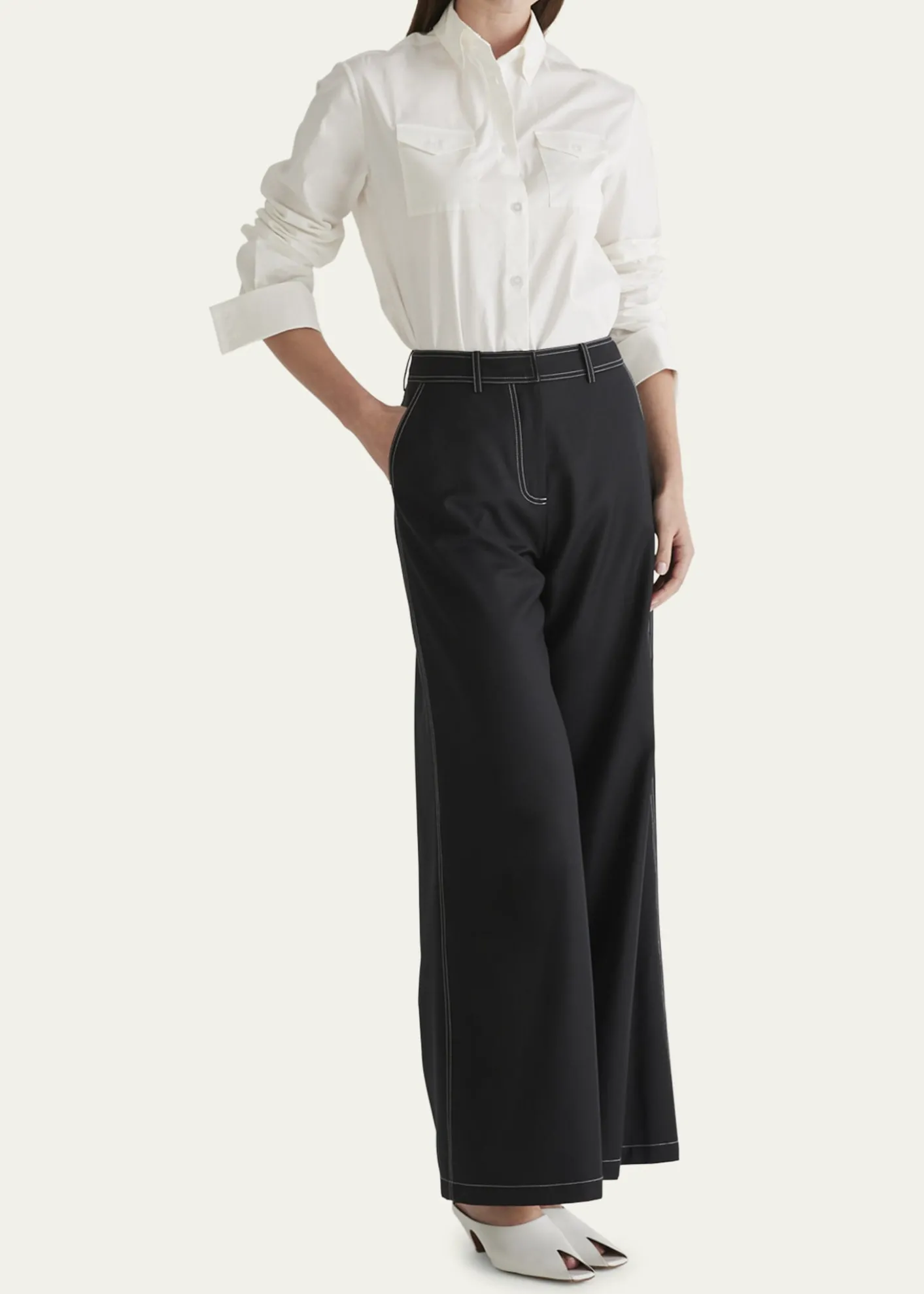 Anna QuanLenny Wide-Leg Pants