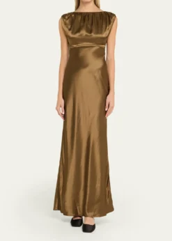 Anna QuanOphelia Satin Column Dress