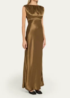 Anna QuanOphelia Satin Column Dress