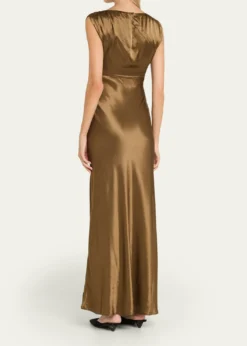 Anna QuanOphelia Satin Column Dress