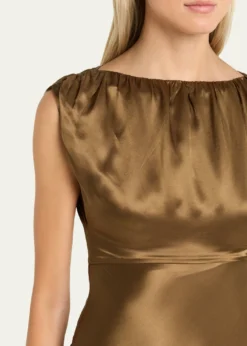 Anna QuanOphelia Satin Column Dress