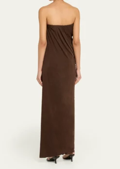 Anna QuanZella Draped Strapless Dress