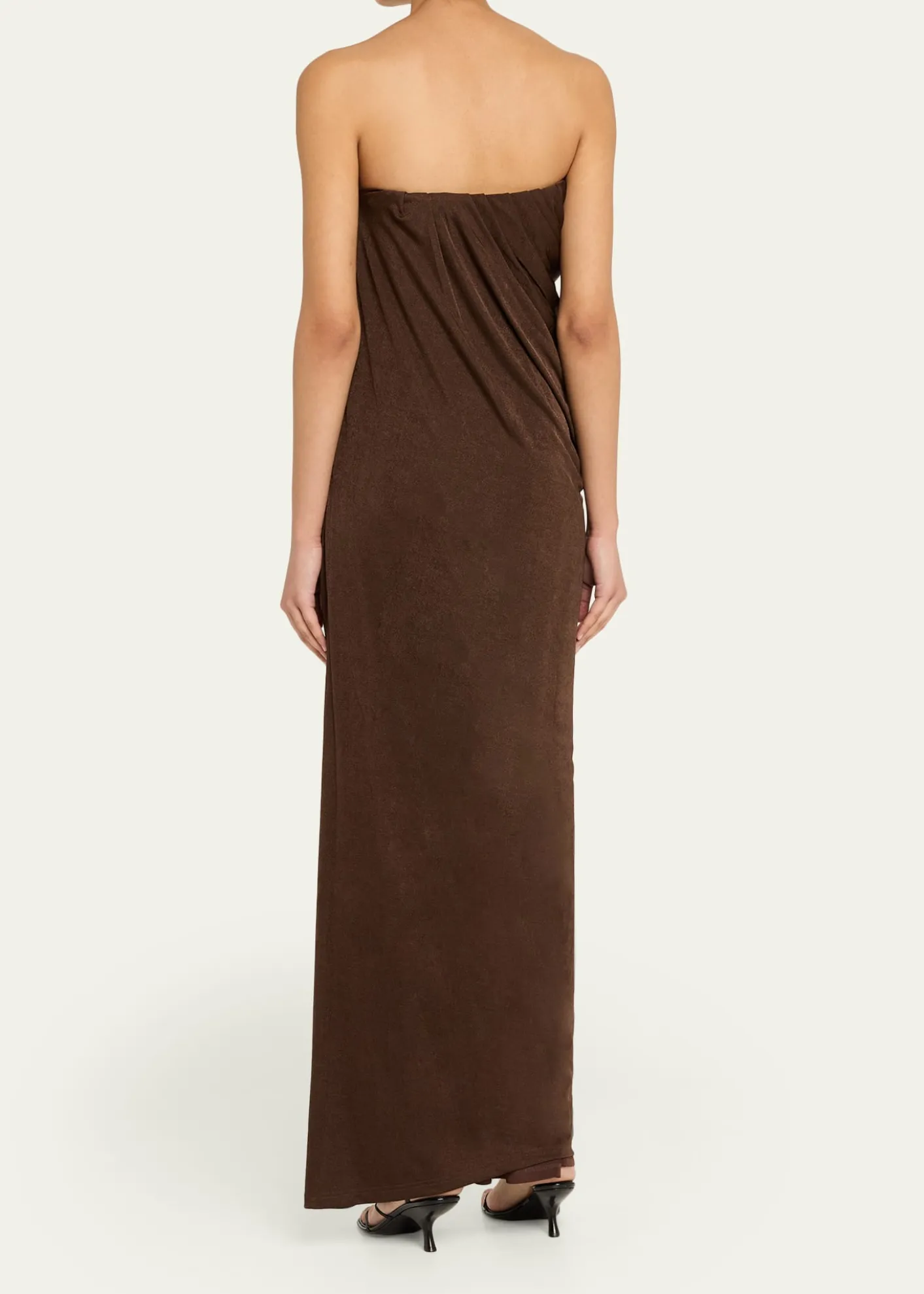 Anna QuanZella Draped Strapless Dress