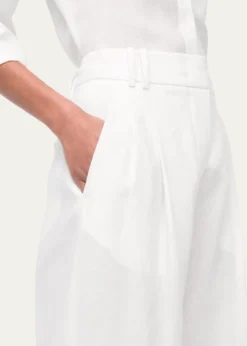 Another TomorrowPleated Front Wide-Leg Linen Trousers