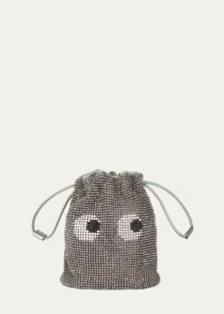 Anya HindmarchEyes Mesh Crystal Pouch Bag