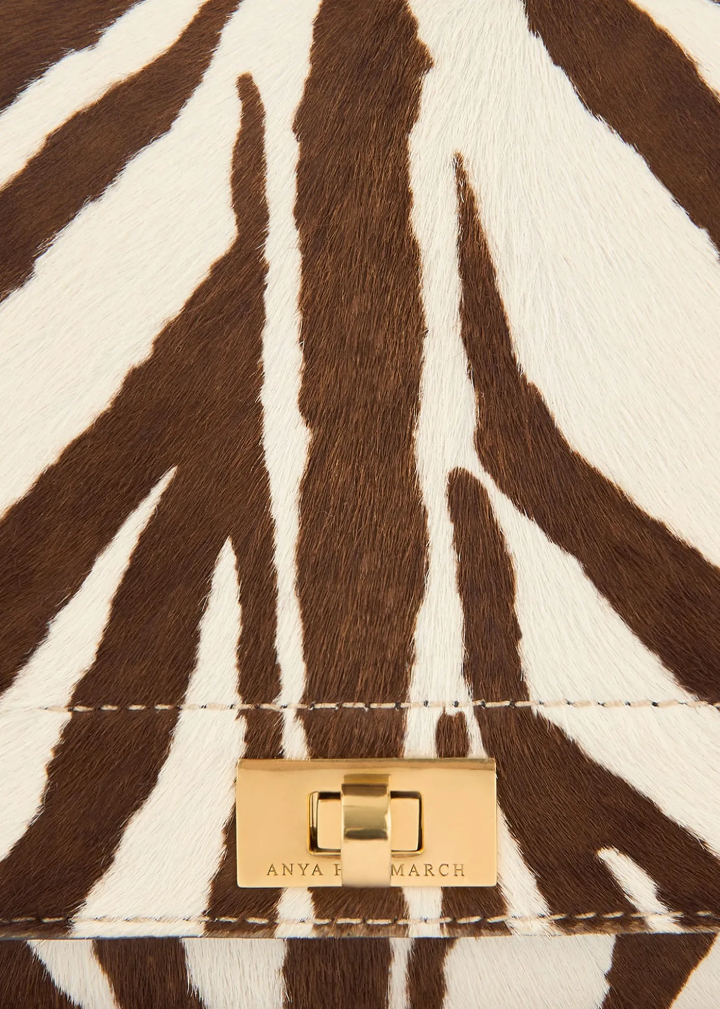 Anya HindmarchMortimer Zebra-Print Calf Hair Crossbody Bag