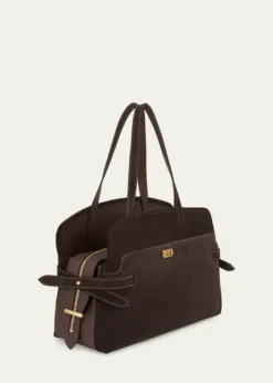 Anya HindmarchWilson Zip Suede Top-Handle Bag