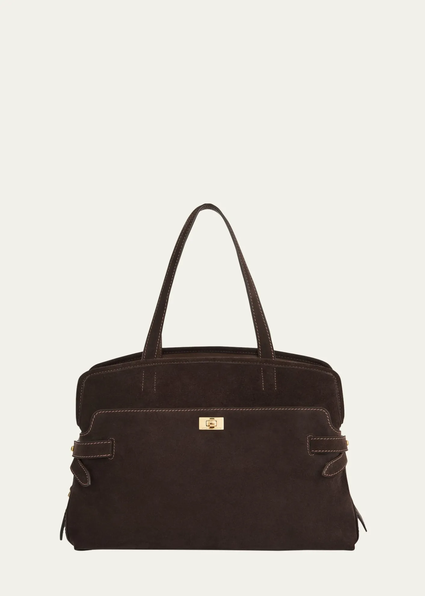 Anya HindmarchWilson Zip Suede Top-Handle Bag