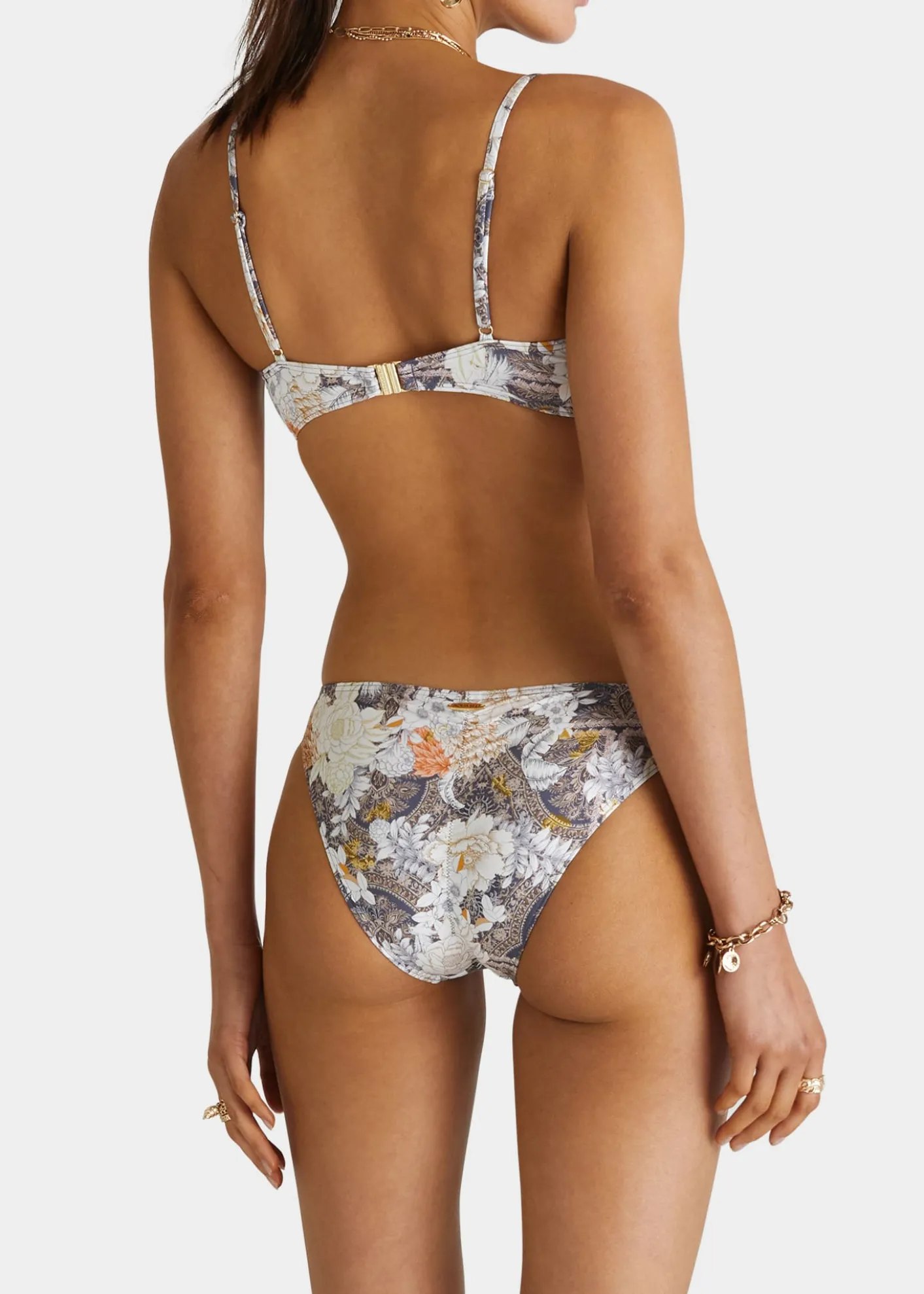 Aqua Blu AustraliaCrawford Floral Tassel-Tie Bikini Top