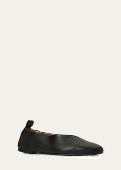AquataliaClio Leather Ballerina Flats