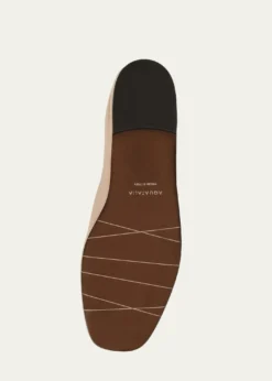 AquataliaClio Leather Ballerina Flats