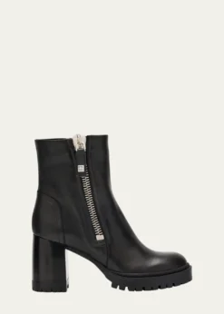 AquataliaEmma Water-Resistant Leather Ankle Boots