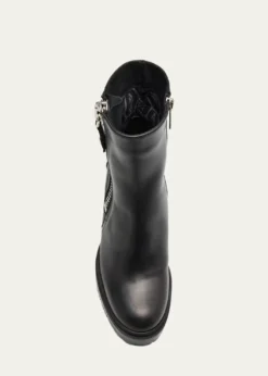 AquataliaEmma Water-Resistant Leather Ankle Boots