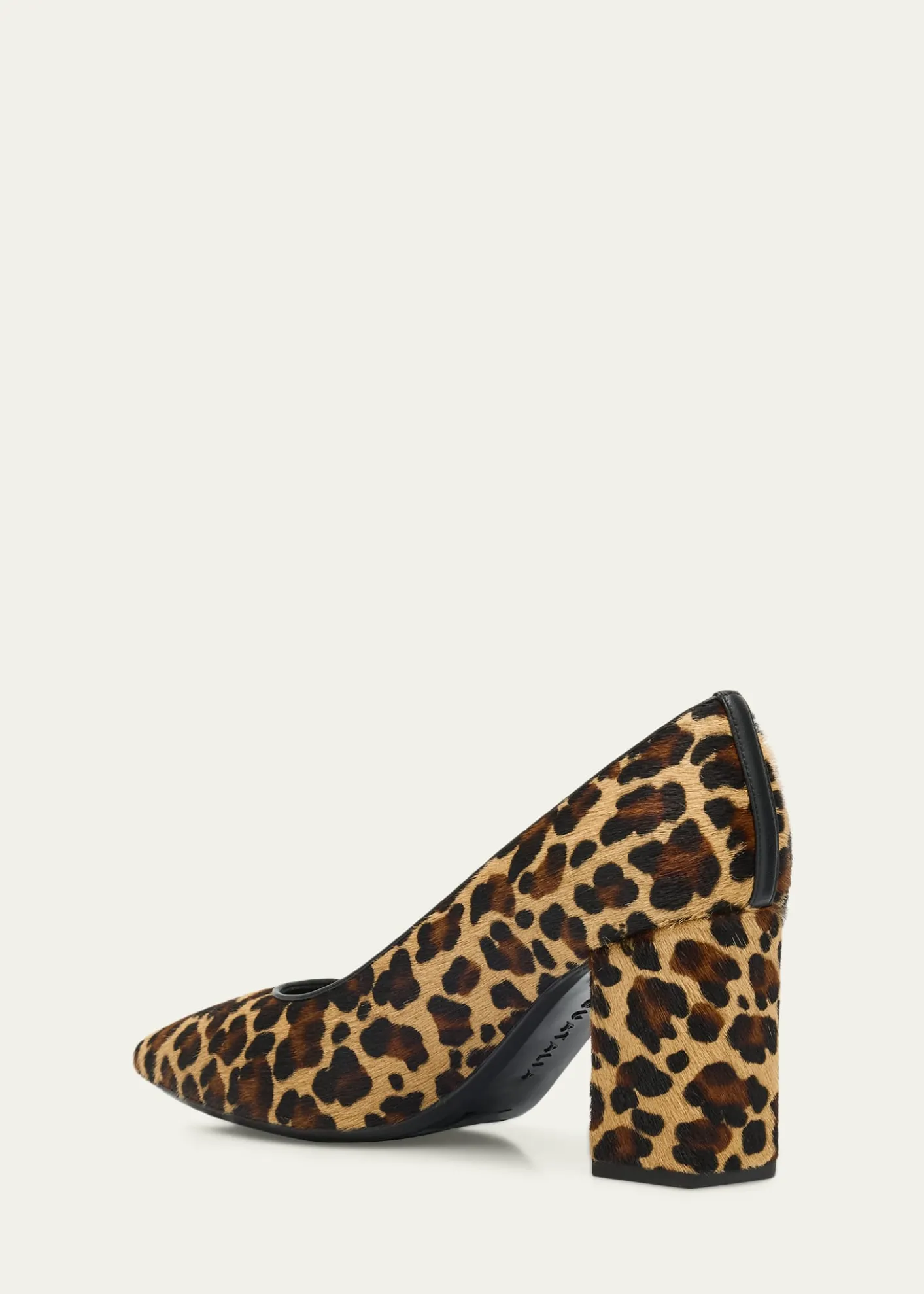 AquataliaPeony 75mm Leopard-Print Calfhair Pumps