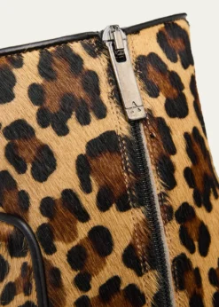 AquataliaSiella 45mm Leopard-Print Calfhair Ankle Boots