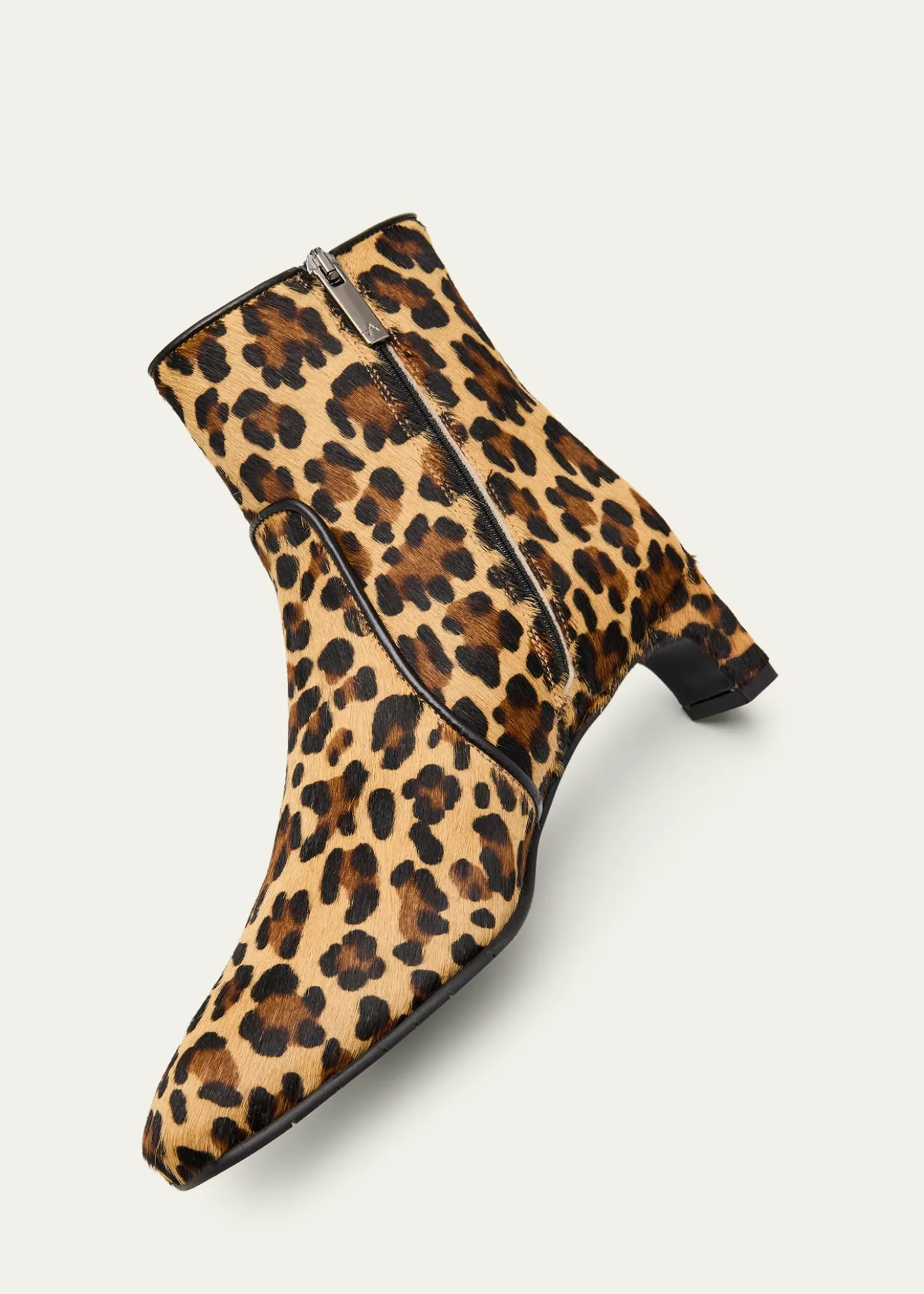 AquataliaSiella 45mm Leopard-Print Calfhair Ankle Boots