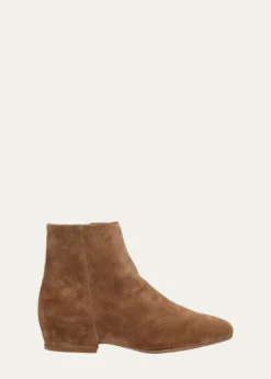AquataliaUlyssa Waterproof Suede Ankle Boots with Hidden Wedge