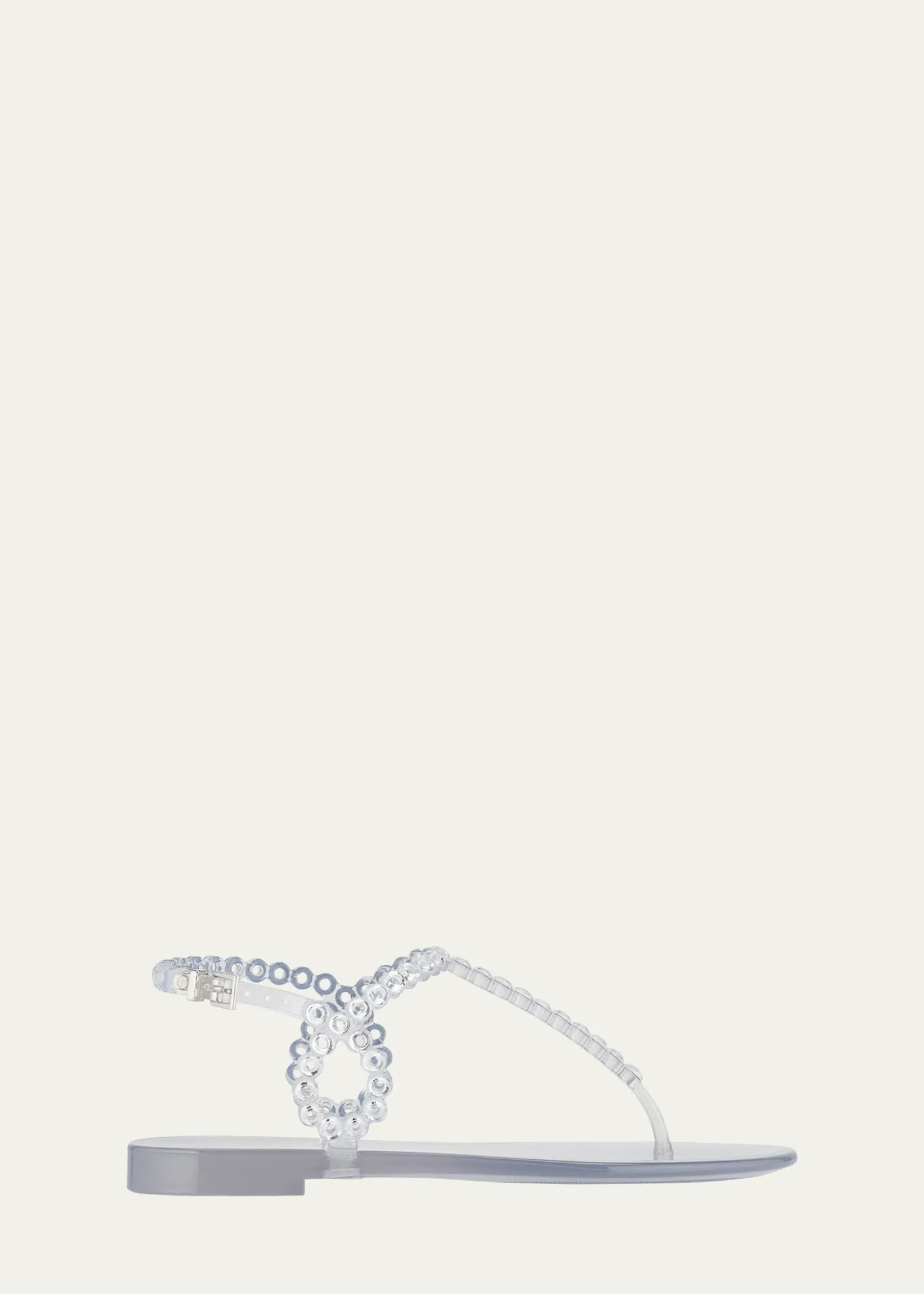 AquazzuraAlmost Bare Crystal Jelly Slingback Sandals
