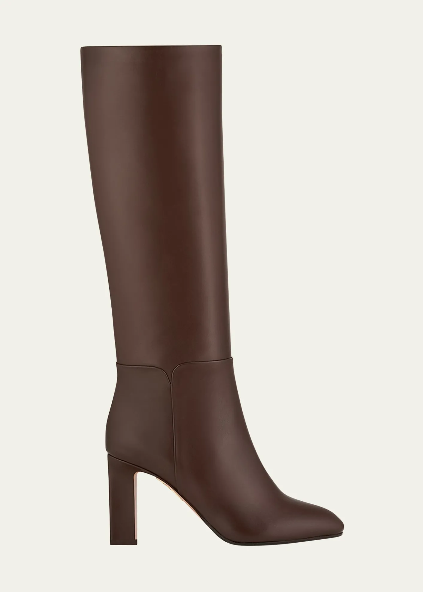 Aquazzura85mm Sellier Block-Heel Knee-High Boots
