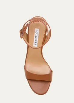 AquazzuraSunseeker Leather Ankle-Strap Sandals