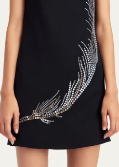 16ARLINGTONAyre Embellished Feather Mini Dress