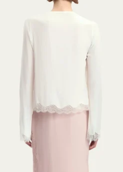16ARLINGTONFilipa Tie-Front Silk Cardigan