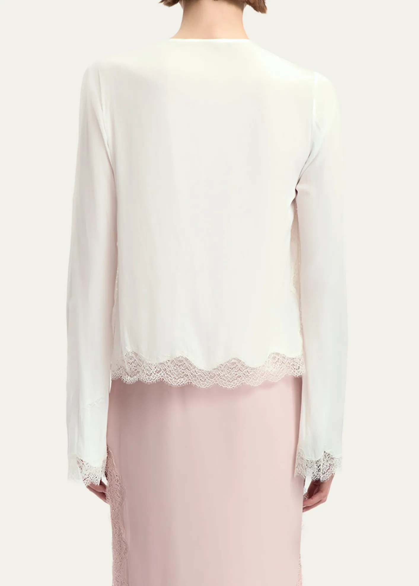 16ARLINGTONFilipa Tie-Front Silk Cardigan