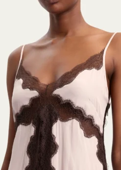16ARLINGTONLaura Silk Midi Slip Dress