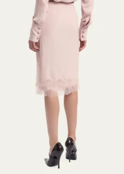 16ARLINGTONLiri Embellished Silk Midi Skirt