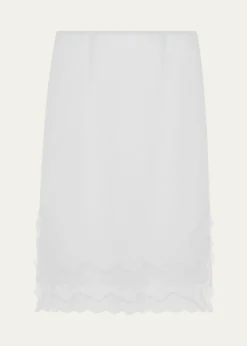 16ARLINGTONSaveto Lace-Trim Midi Skirt